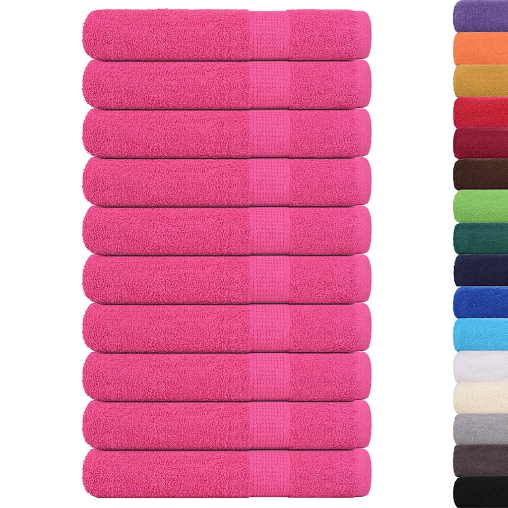 Asciugamani FROGN 10 pz Rosa 100x200 cm 360 g/m²