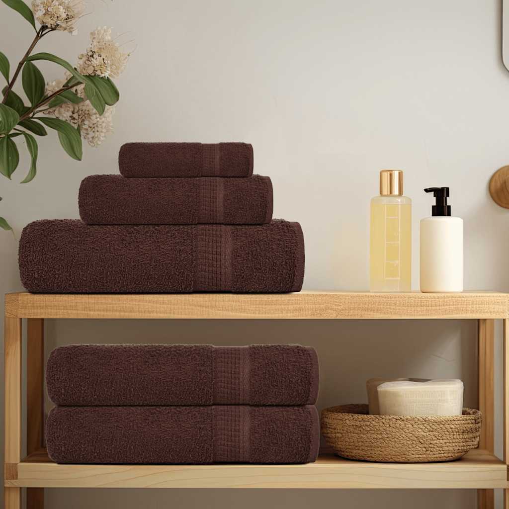 Set di asciugamani 8 pezzi FROGN Marrone 360 g/m²