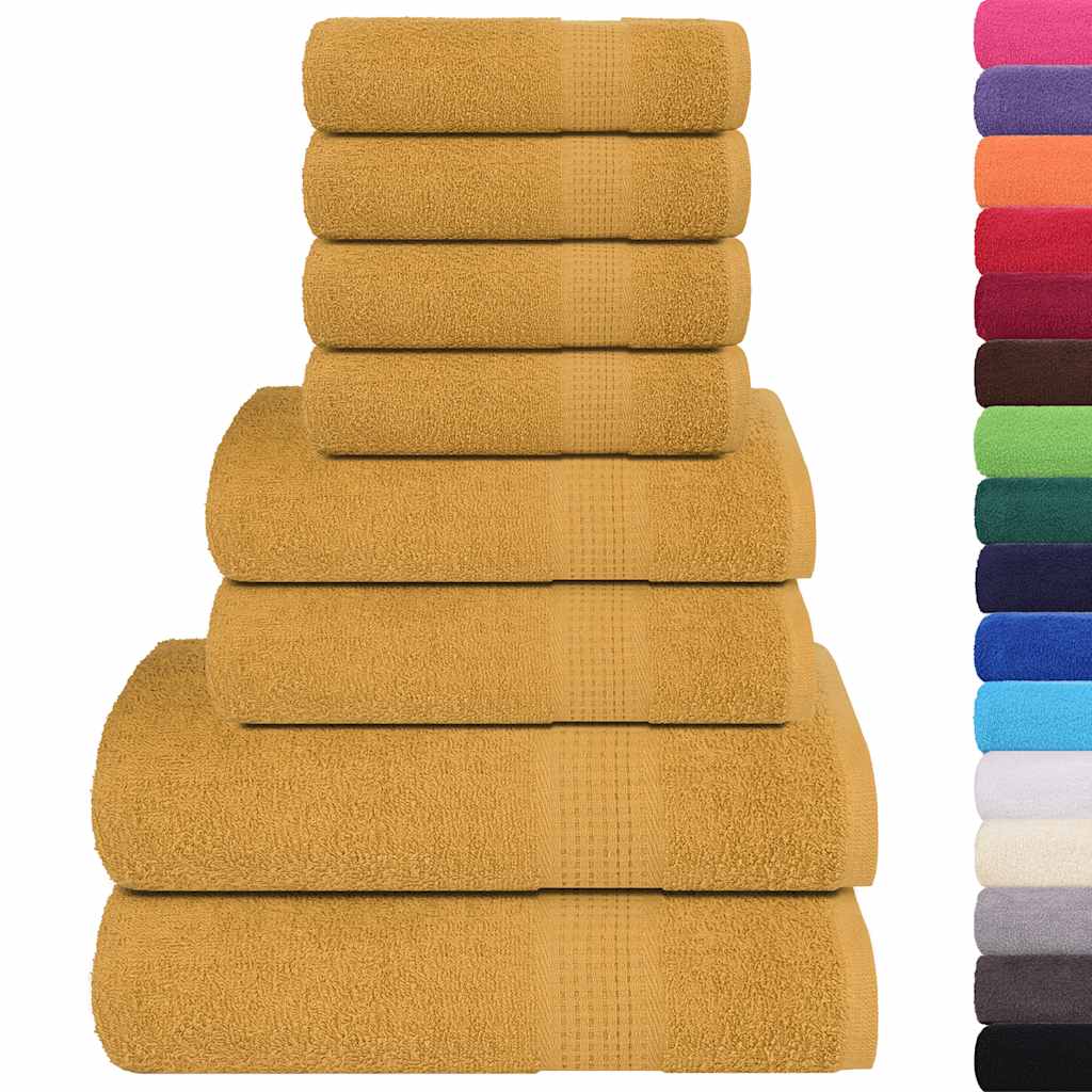 Set di asciugamani 8 pezzi FROGN Oro 360 g/m²