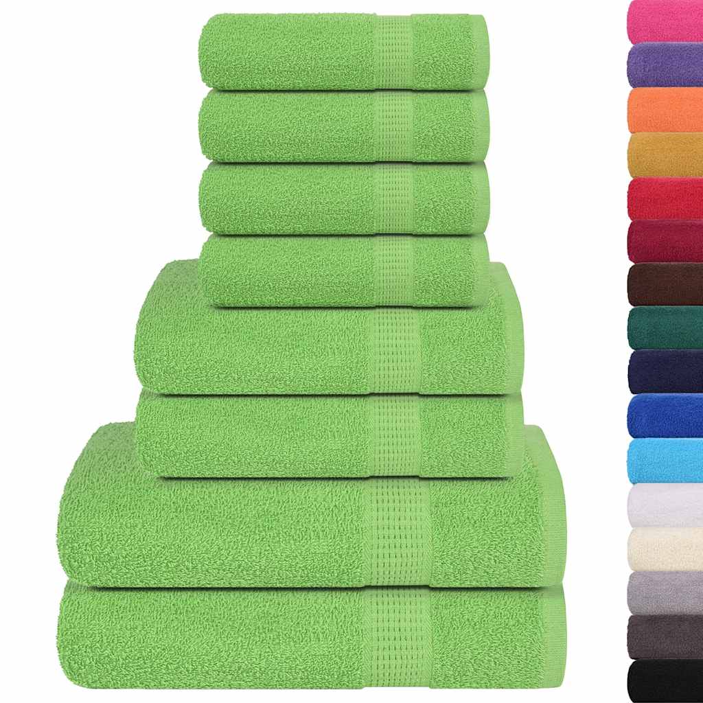 Set di asciugamani 8 pezzi FROGN Verde mela 360 g/m²