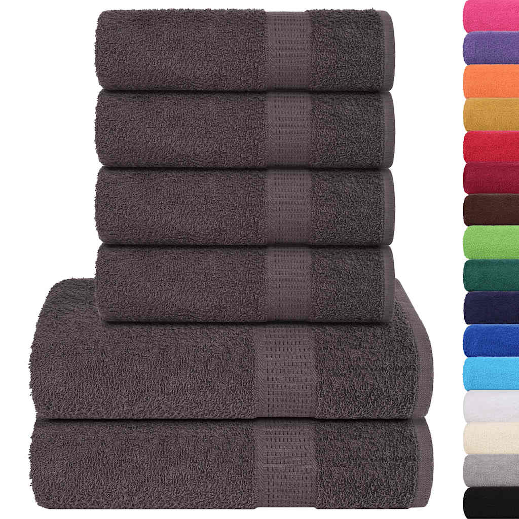 Set di asciugamani 6 pezzi FROGN Antracite 360 g/m²