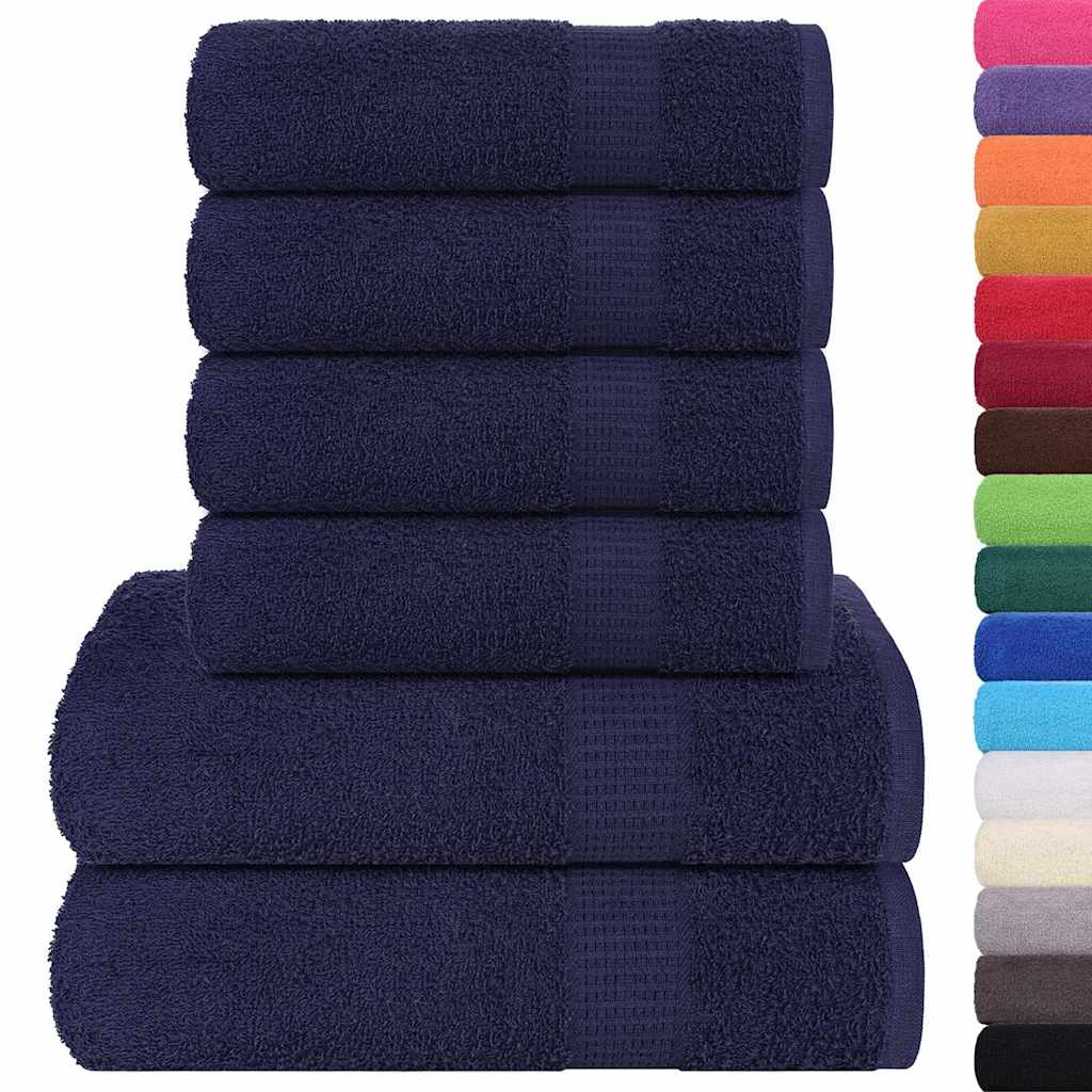Set di asciugamani 6 pezzi FROGN blu navy 360 g/m²
