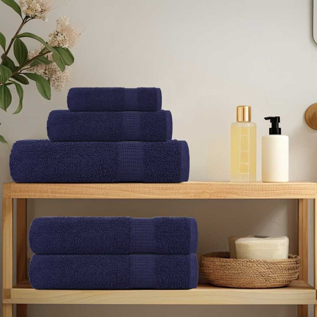Set di asciugamani 6 pezzi FROGN blu navy 360 g/m²