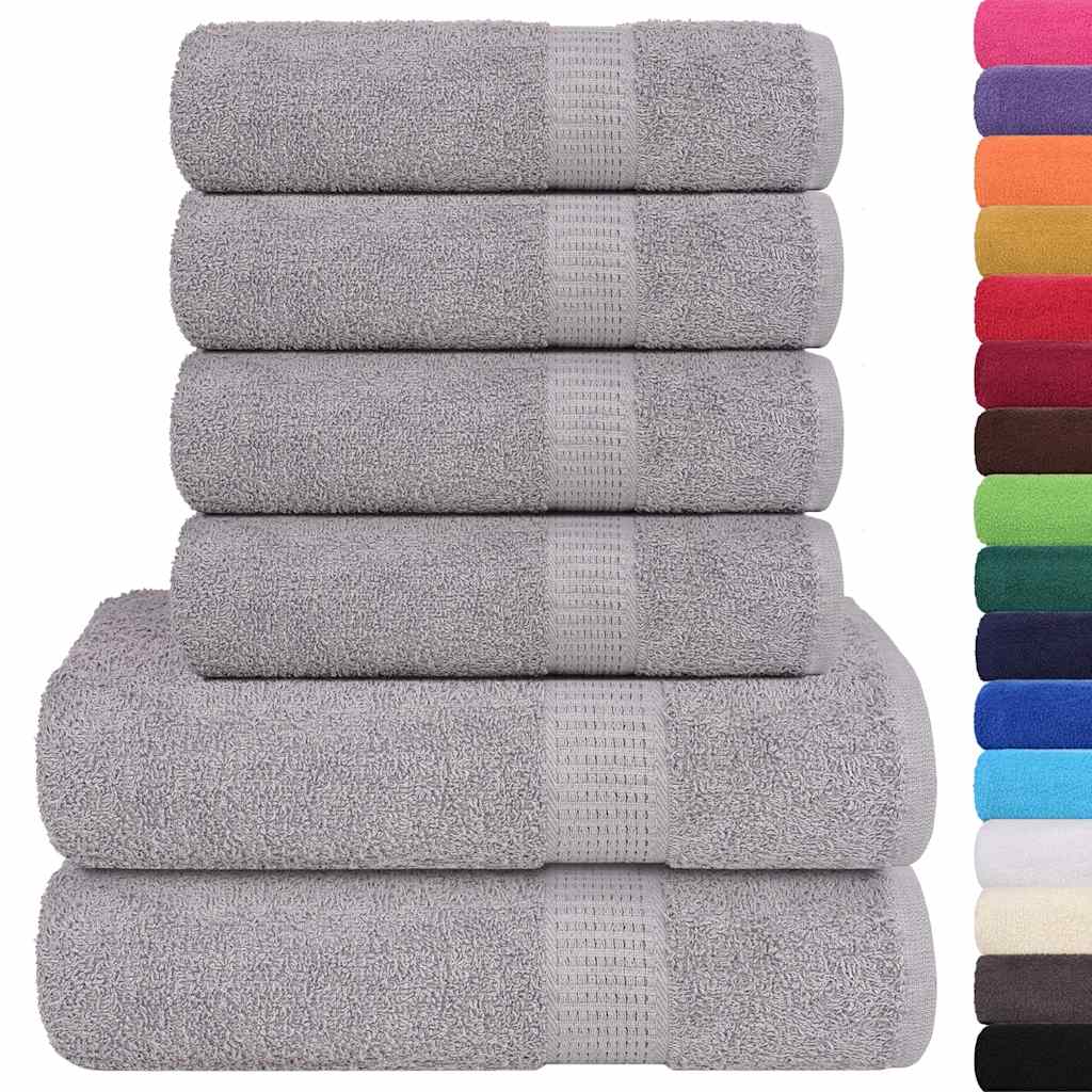 Set di asciugamani 6 pezzi FROGN Grigio 360 g/m²