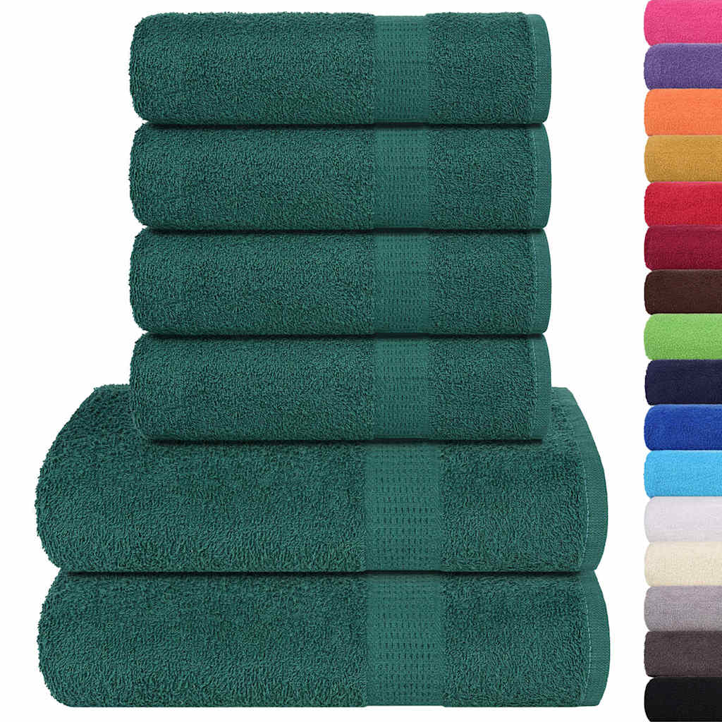 Set di asciugamani 6 pezzi FROGN Verde 360 g/m²