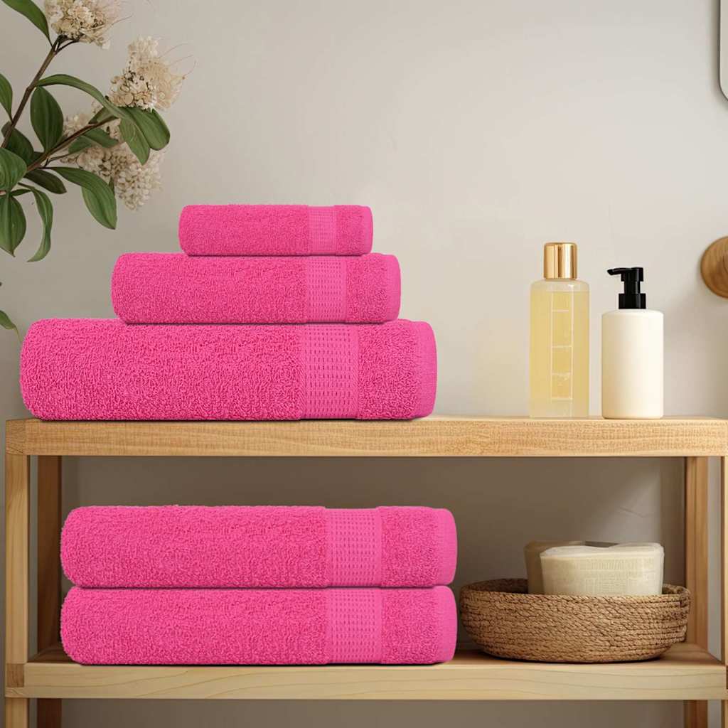 Set di asciugamani 6 pezzi FROGN Rosa 360 g/m²