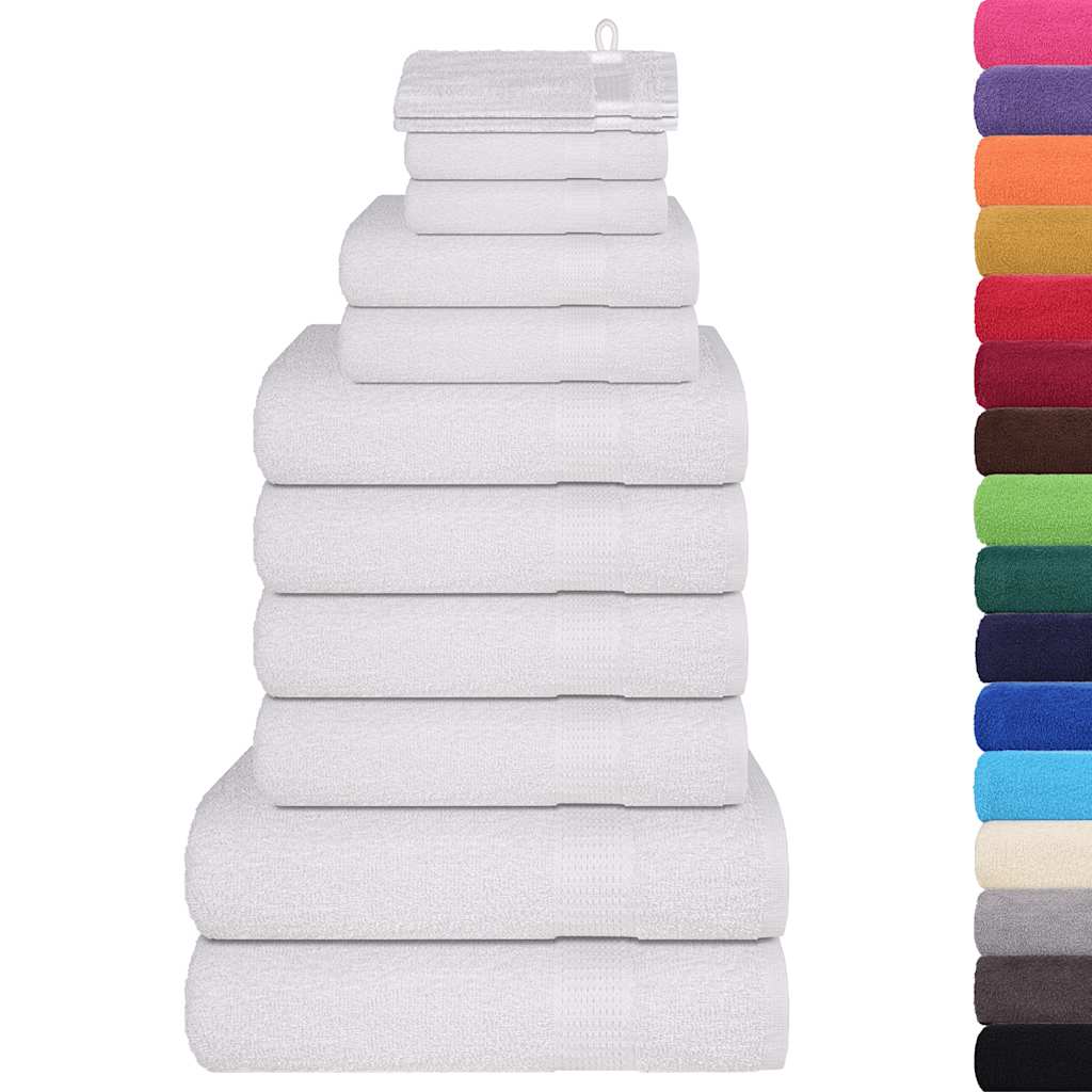 Set di asciugamani 12 pezzi FROGN Bianco 360 g/m²
