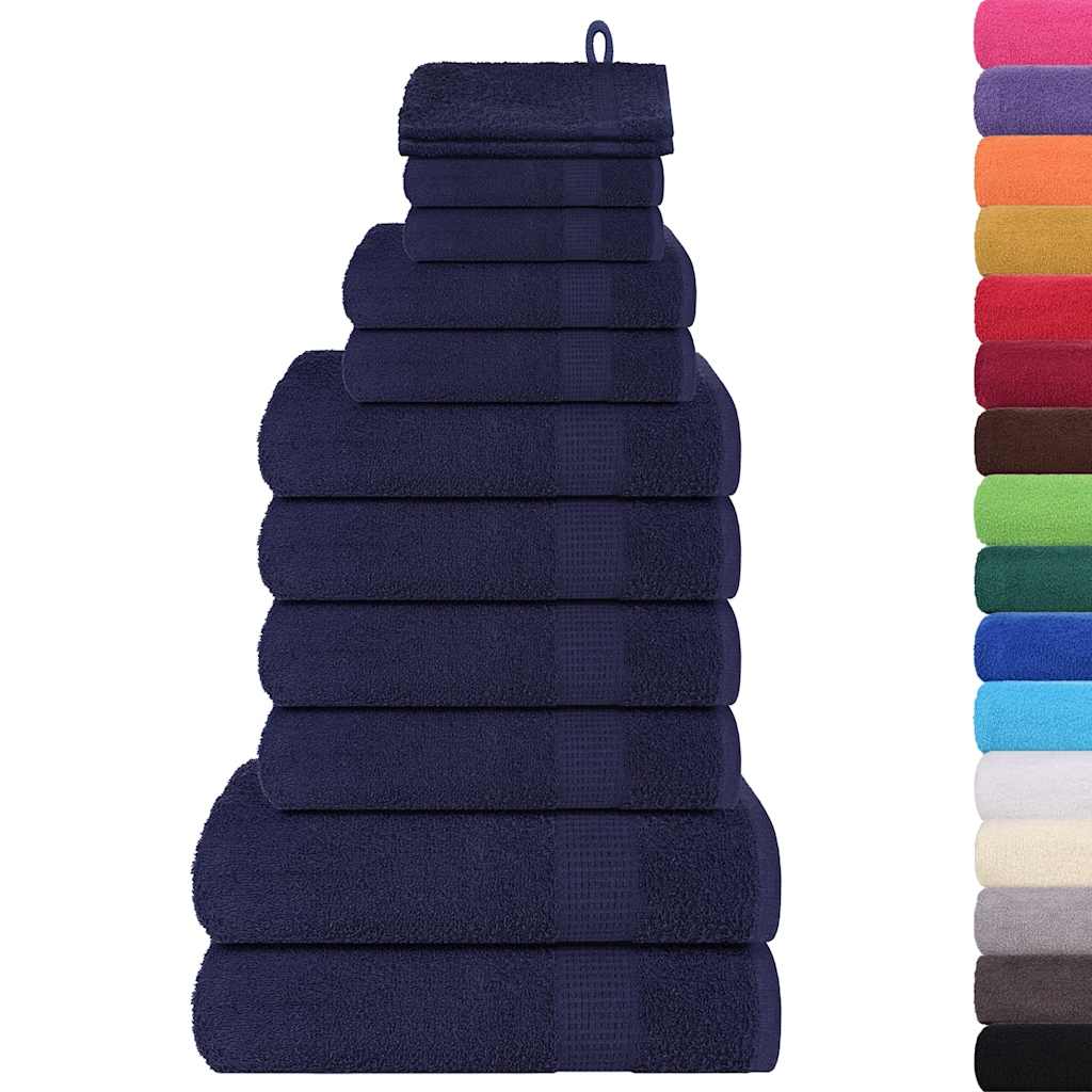 Set di asciugamani 12 pezzi FROGN Blu navy 360 g/m²