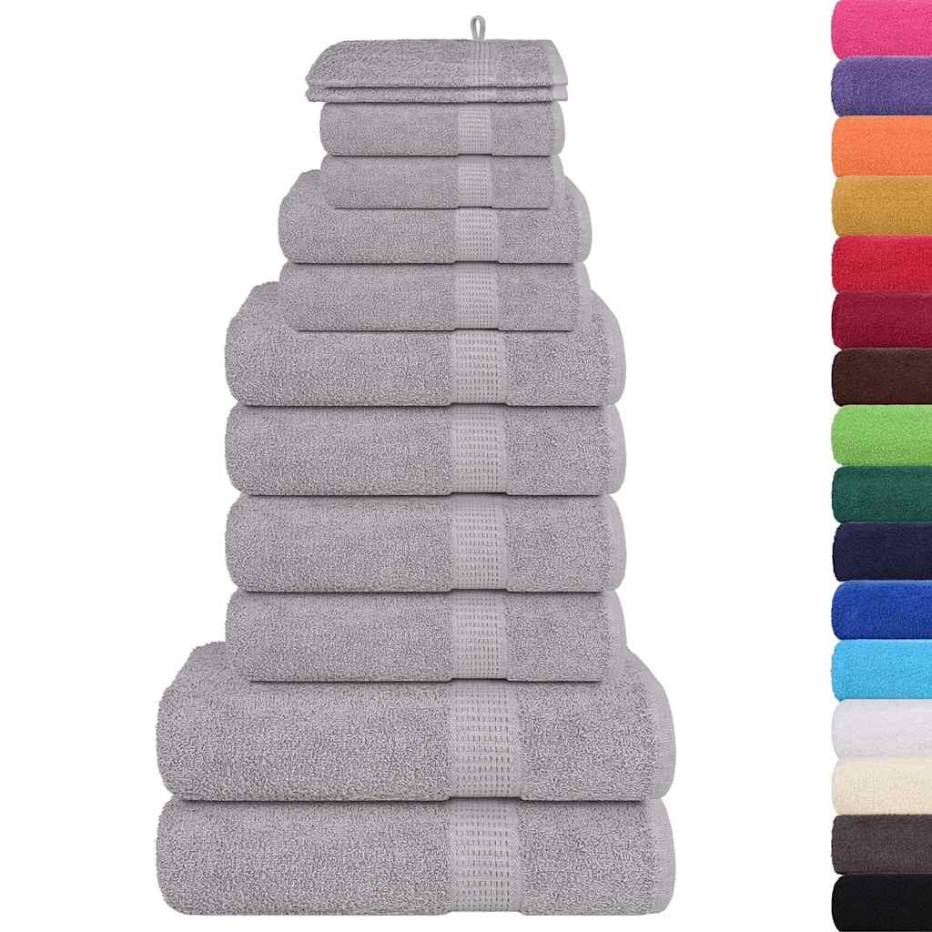 Set di asciugamani 12 pezzi FROGN Grigio 360 g/m²