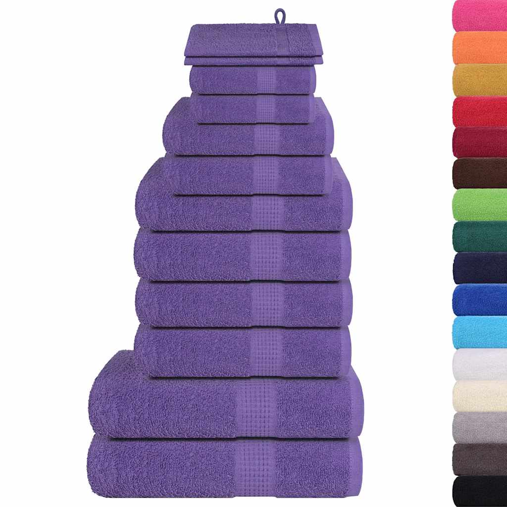 Set di asciugamani 12 pezzi FROGN Viola 360 g/m²