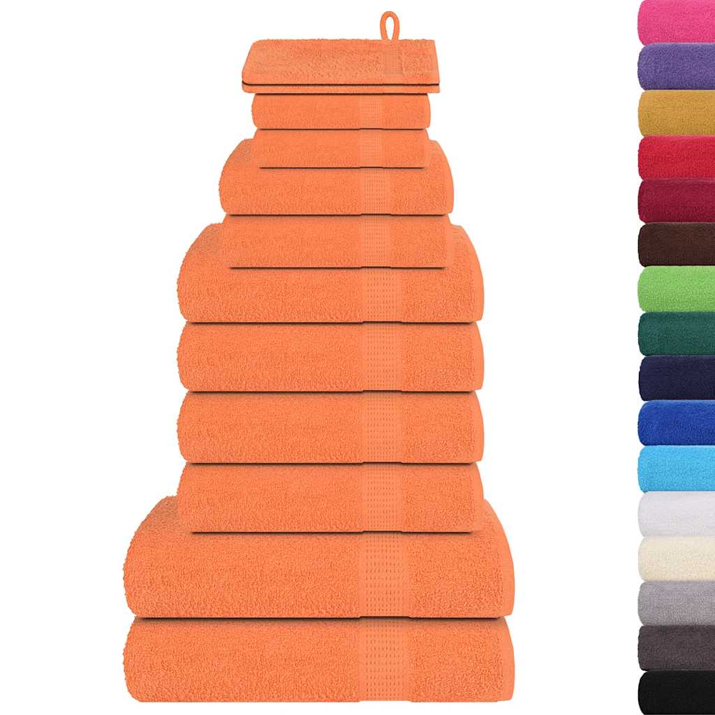 Set Asciugamani 12 Pezzi FROGN Arancione 360 g/m²