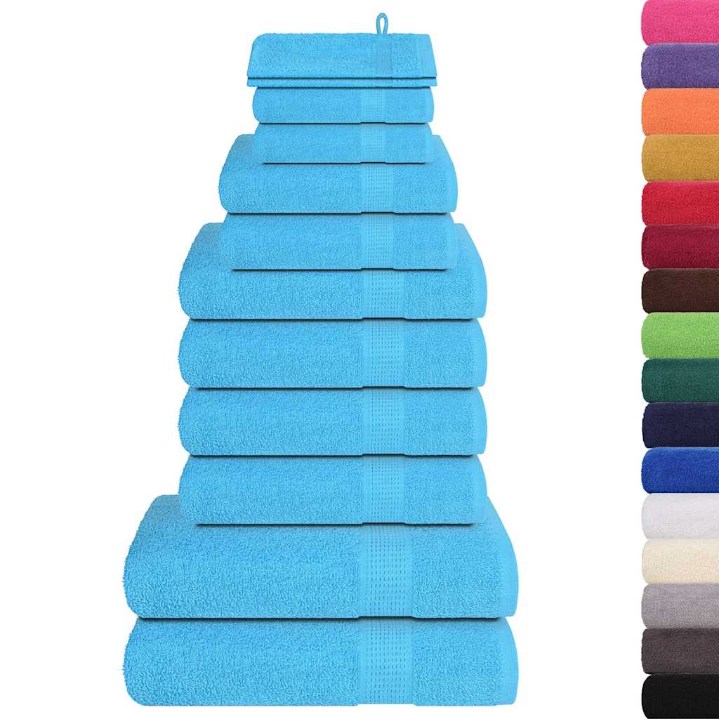Set di asciugamani 12 pezzi FROGN Turchese 360 g/m²