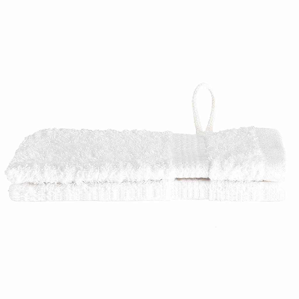 Asciugamano per Ospiti SOLUND 2 pz Bianco 15 x 21 cm 550 gsm