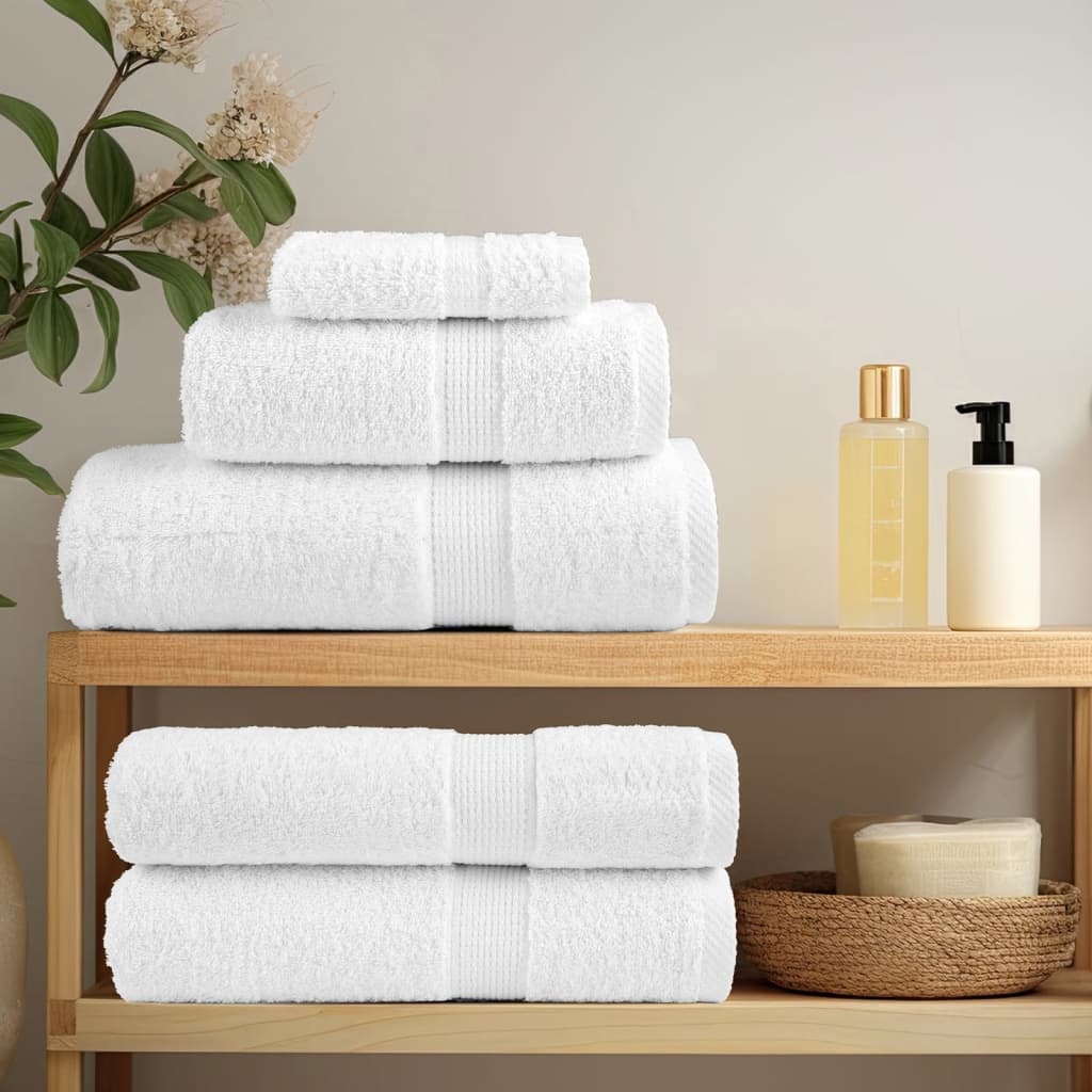 Asciugamani da doccia premium SOLUND 25 pezzi bianchi 70x140 cm 600 g/m²