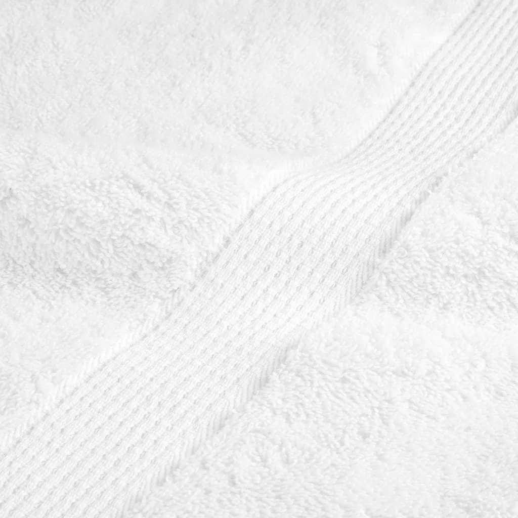 Asciugamani da bagno Premium SOLUND 4 pz Bianco 100x150 cm 600 g/m²