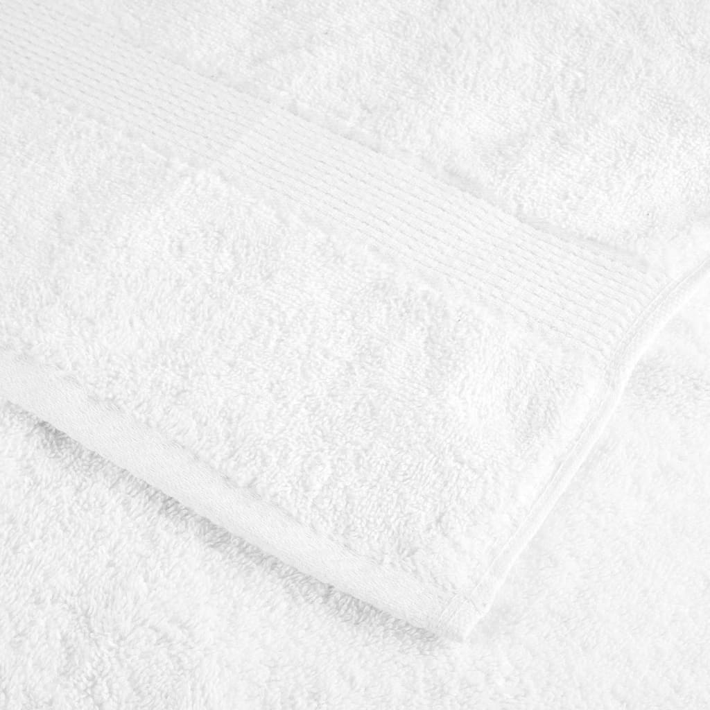 Asciugamani Premium SOLUND 2 pz Bianco 100x200 cm 600 g/m²