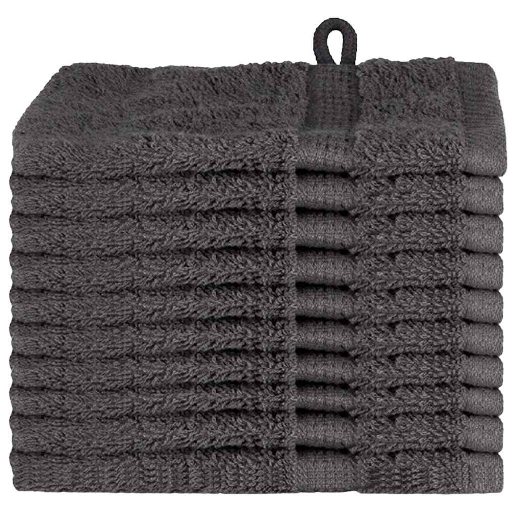Asciugamano per Ospiti SOLUND 10 pz Antracite 15 x 21 cm