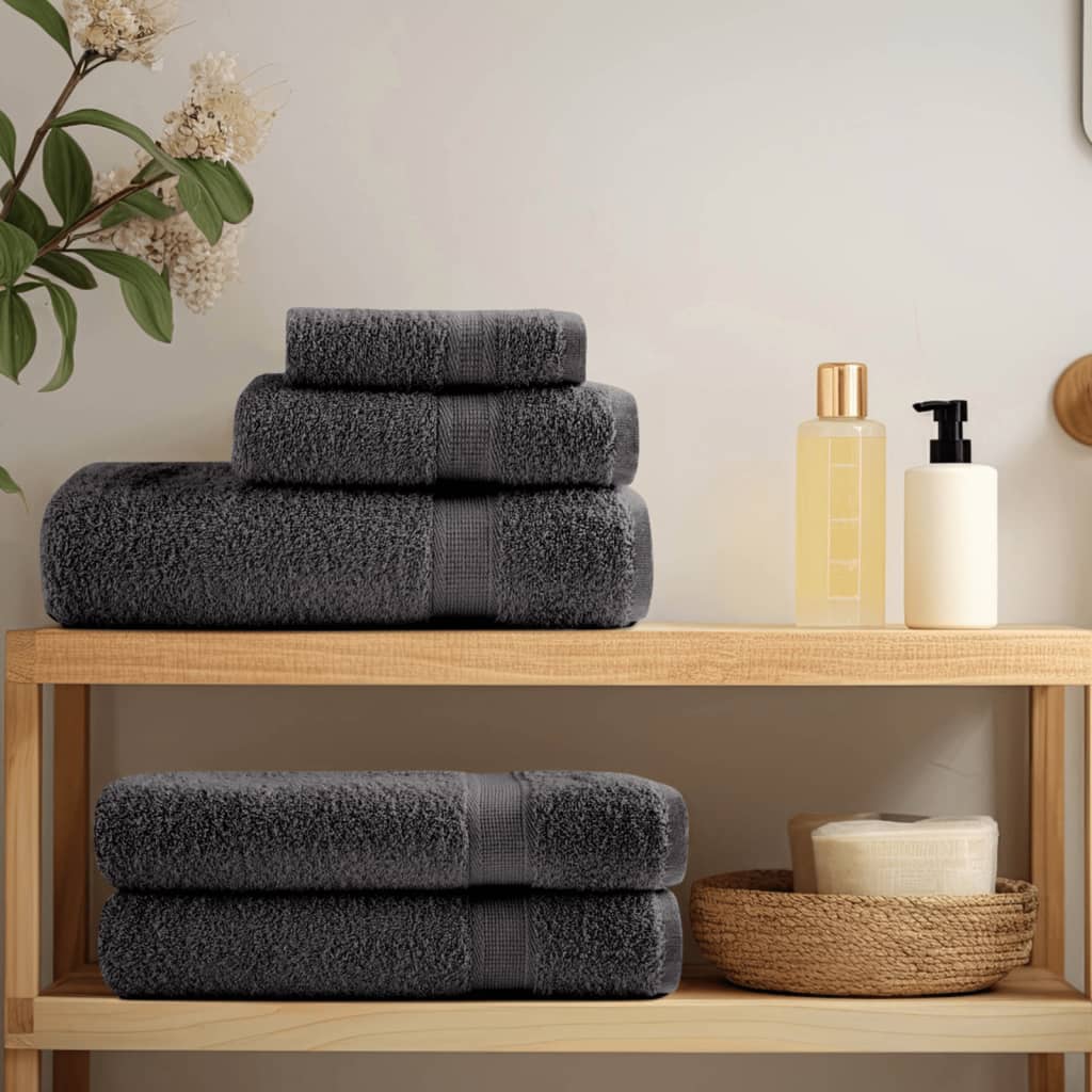Asciugamani Premium SOLUND 50 pz Antracite 50x100 cm 600 g/m²