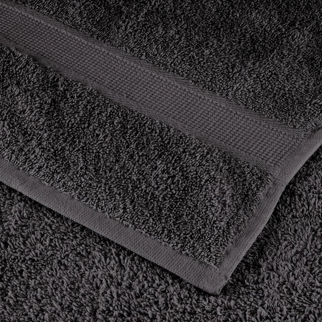 Asciugamani Premium SOLUND 4 pz Antracite 100x200 cm 600 g/m²