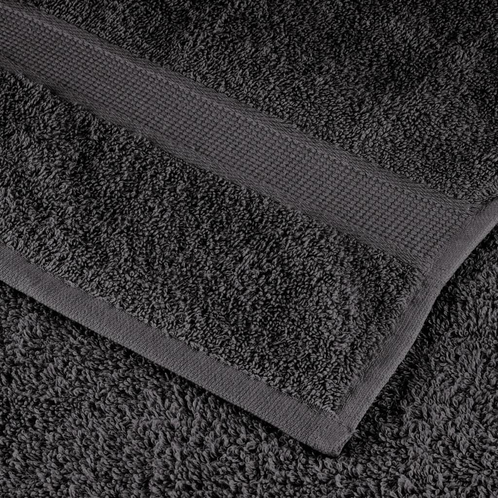 Asciugamani Premium SOLUND 10 pz Antracite 100x200 cm 600 g/m²