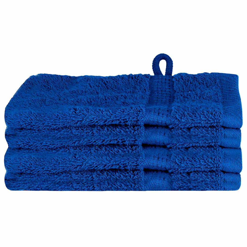 Asciugamano per Ospiti SOLUND 4 pz Blu 15 x 21 cm 550 gsm