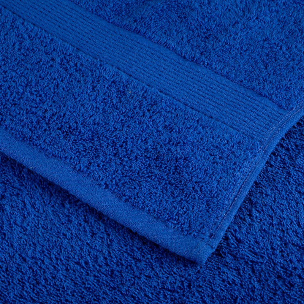 Asciugamani Premium SOLUND 4 pz Blu 50x100 cm 600 g/m²