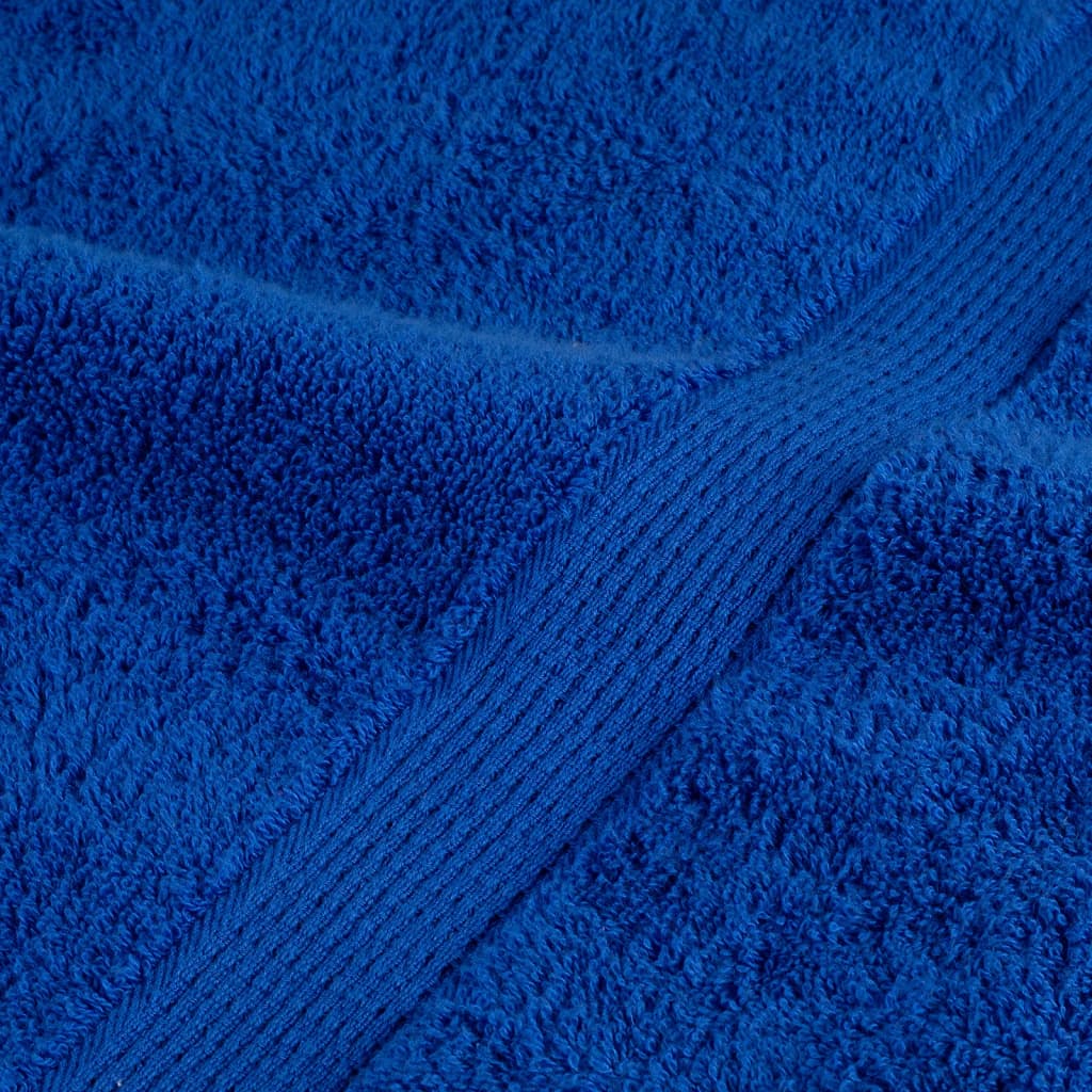 Asciugamani Premium SOLUND 10 pz Blu 50x100 cm 600 g/m²