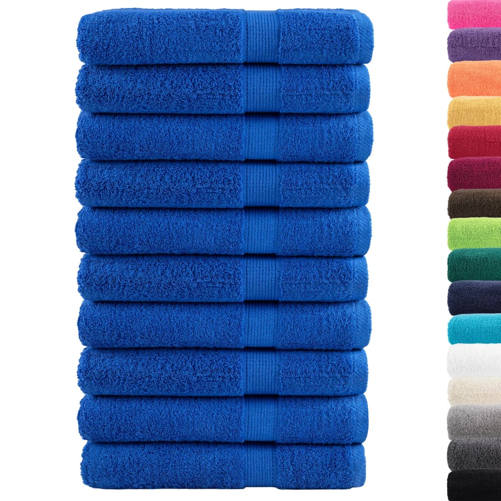 Asciugamani per sauna Premium SOLUND 10 pezzi Blu 80x200 cm 600 g/m²