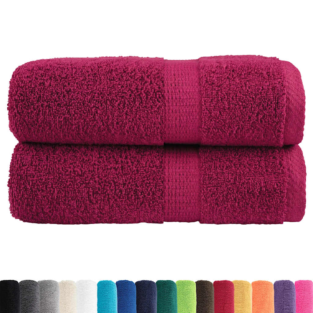 Asciugamani Premium SOLUND 2 pz Bordeaux 30x30 cm 600 g/m²