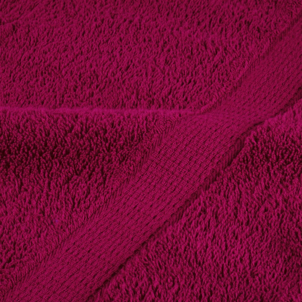 Asciugamani da sauna premium SOLUND 10 pezzi Bordeaux 80x200 cm 600 g/m²