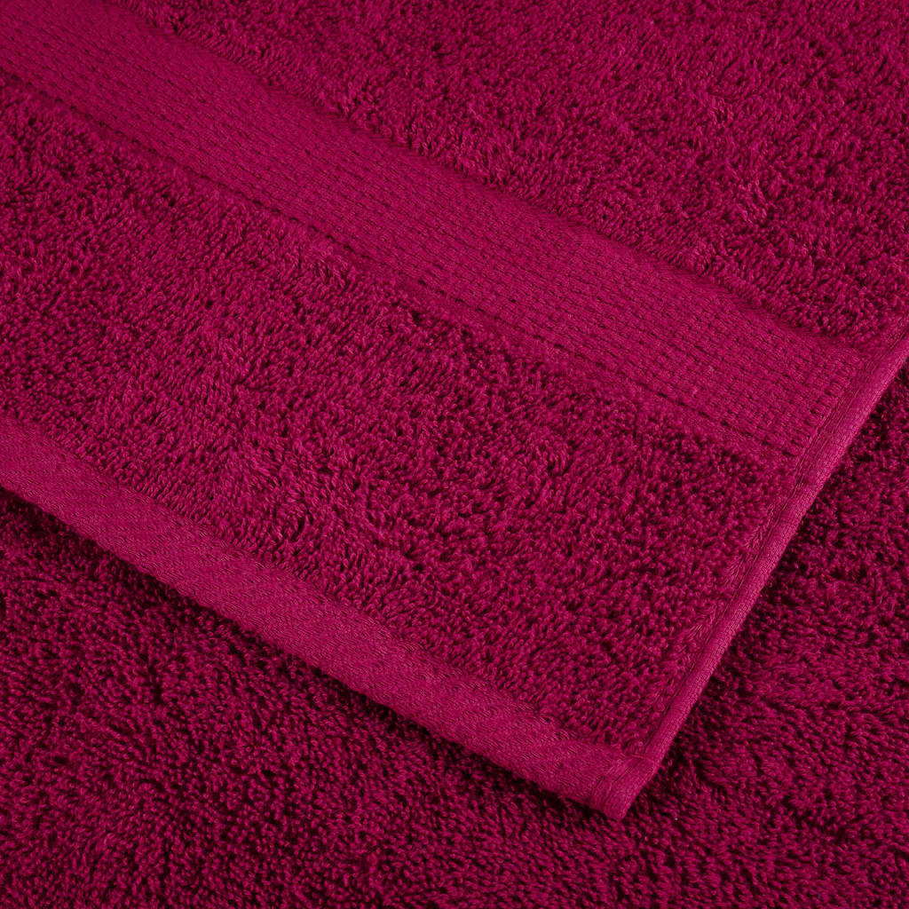 Asciugamani Premium SOLUND 2 pz Bordeaux 100x200 cm 600 g/m²