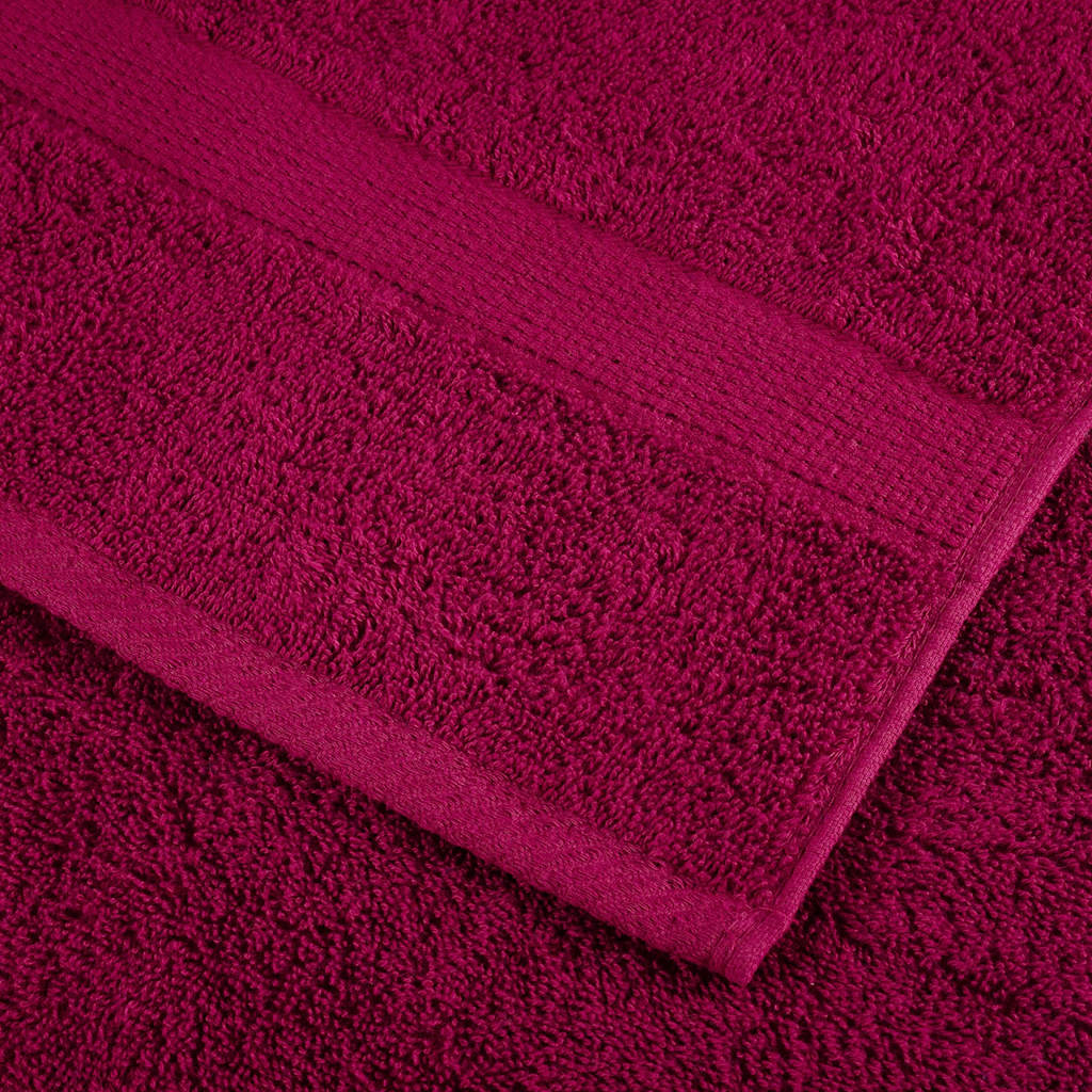 Asciugamani Premium SOLUND 10 pz Bordeaux 100x200 cm 600 g/m²
