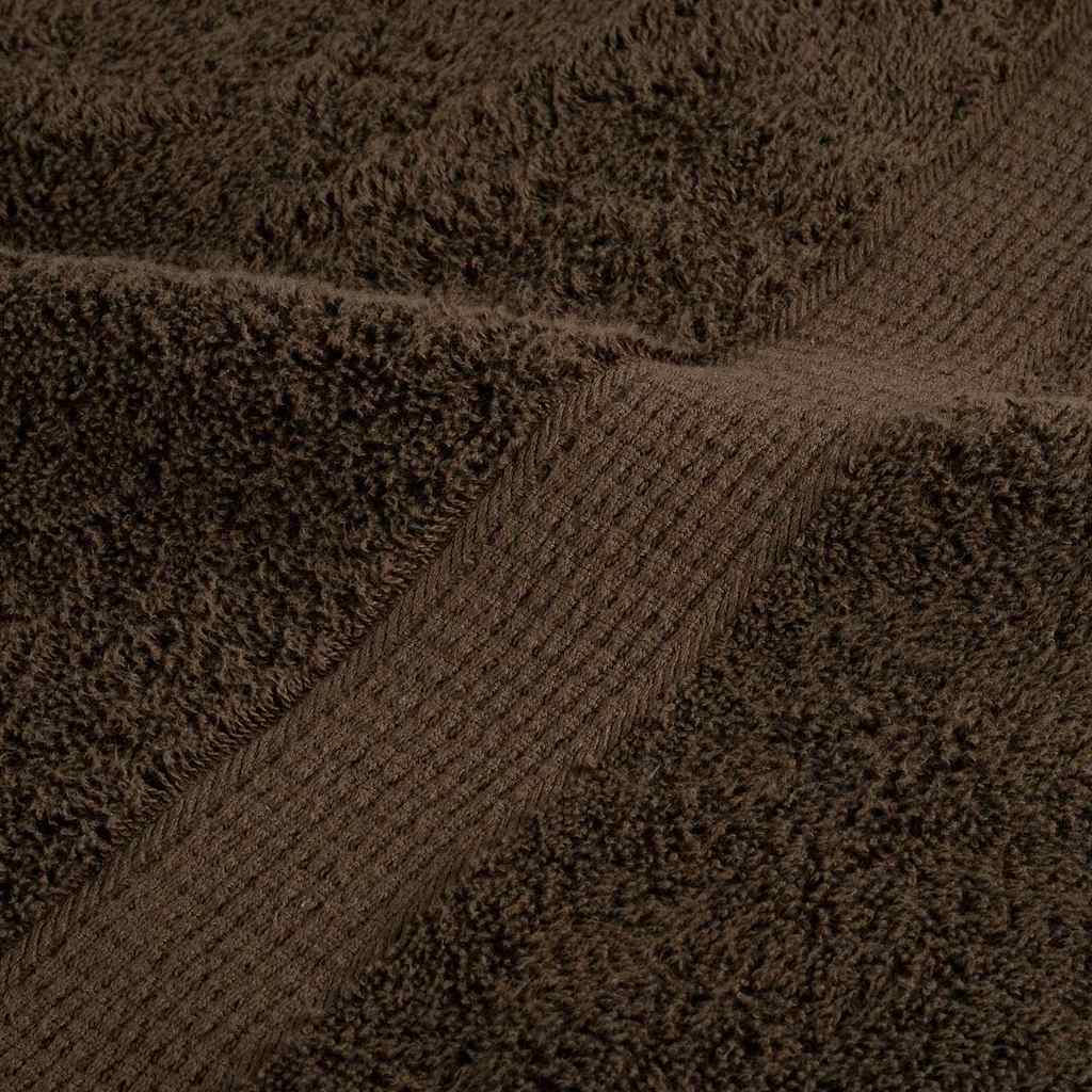 Asciugamano per Ospiti SOLUND 4 pz Marrone 15 x 21 cm 550 gsm