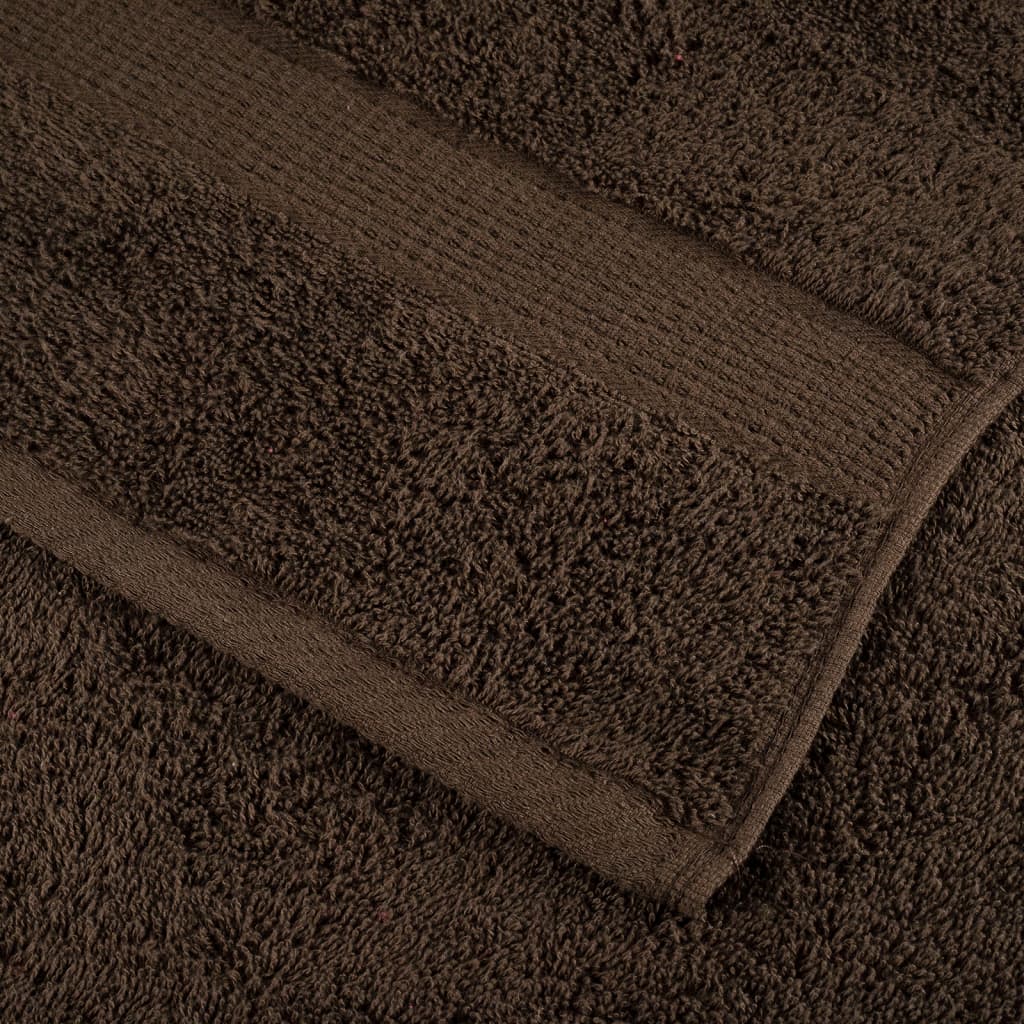 Asciugamani Premium SOLUND 4 pz Marrone 30x30 cm 600 g/m²