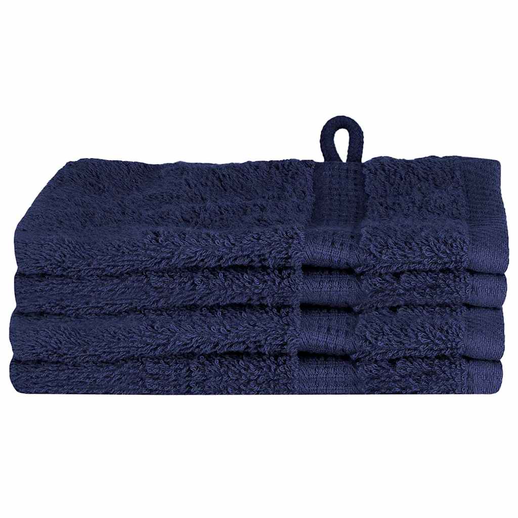 Asciugamano per Ospiti SOLUND 4 pz Blu navy 15 x 21 cm 550 gsm