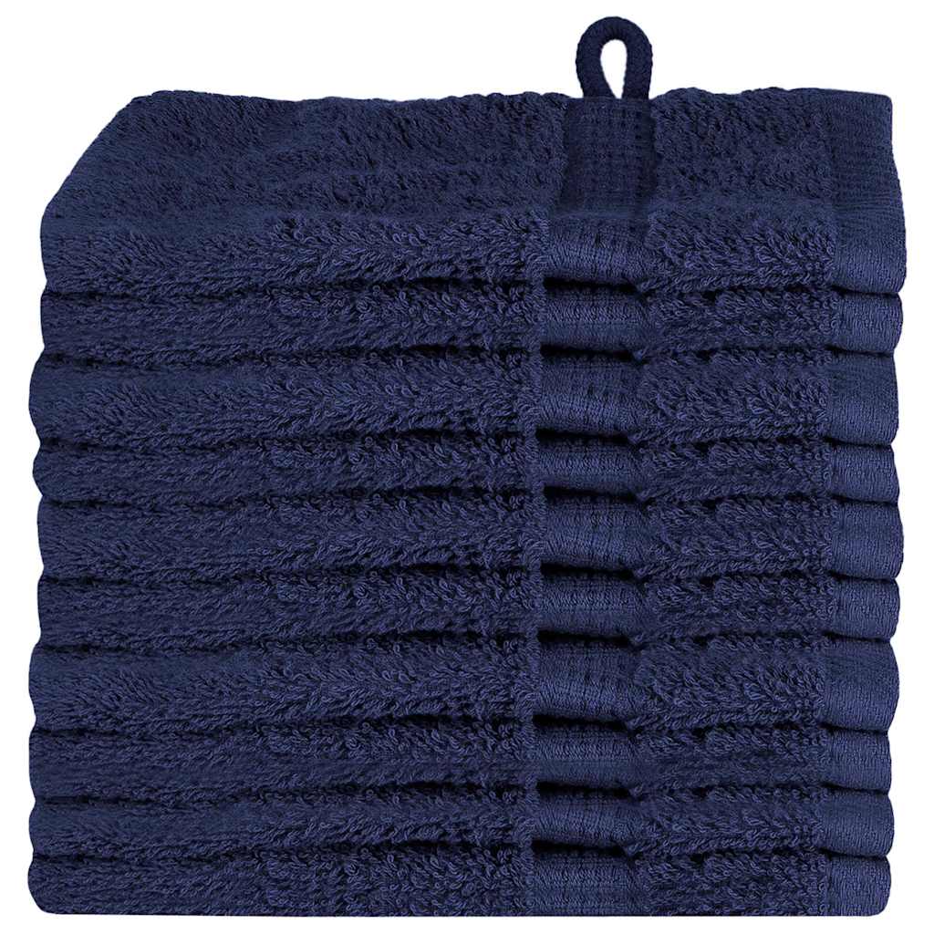 Asciugamano per Ospiti SOLUND 10 pz Blu navy 15 x 21 cm 550 gsm