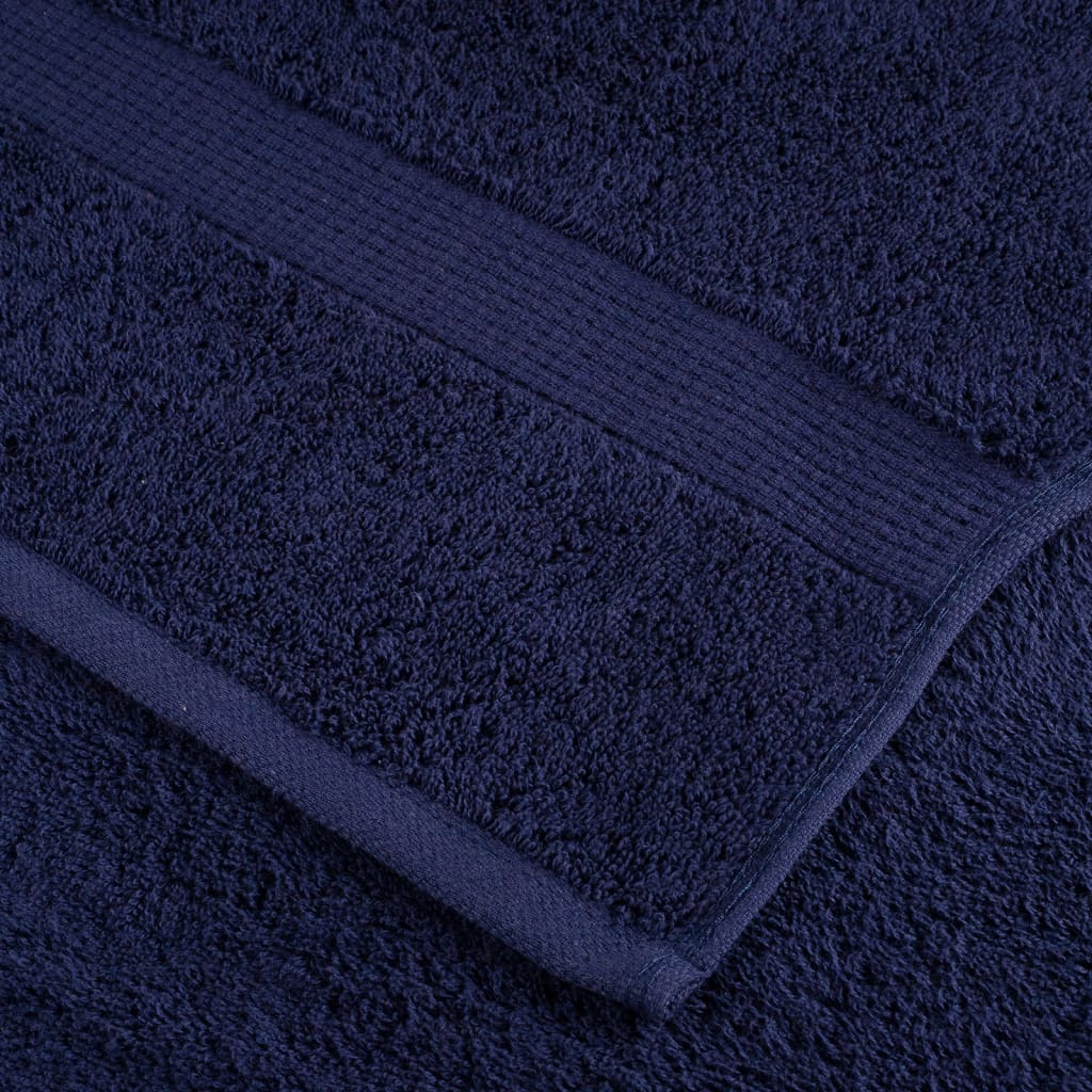 Asciugamani Premium SOLUND 4 pz Blu Navy 30x30 cm 600 g/m²