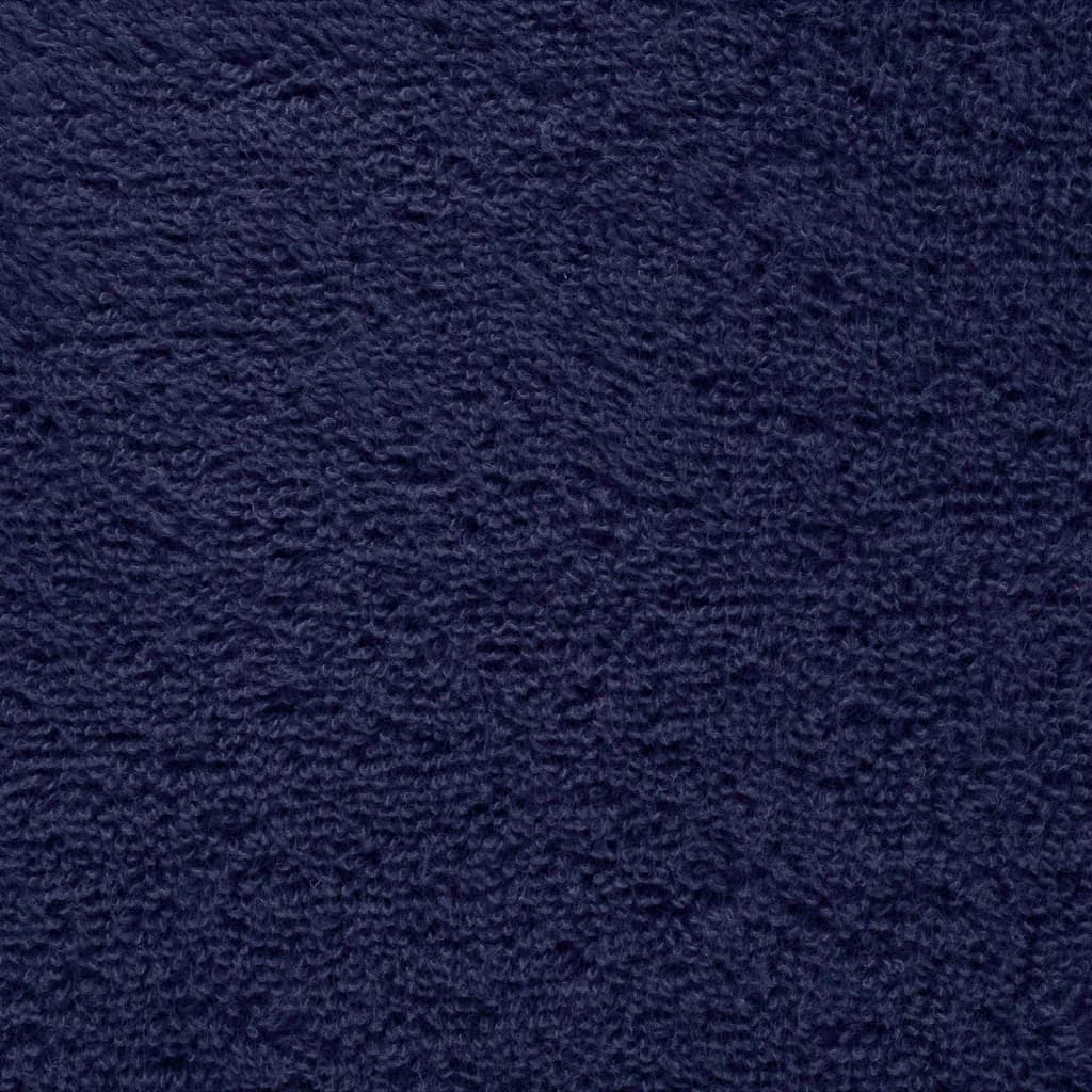Asciugamani Premium SOLUND 10 pz Blu Navy 30x30 cm 600 g/m²