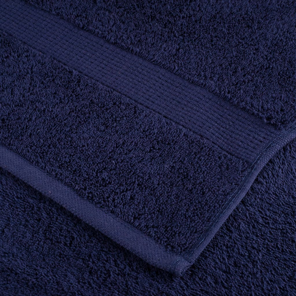 Asciugamani per ospiti Premium SOLUND 2 pz Blu navy 30x50 cm 600 g/m²