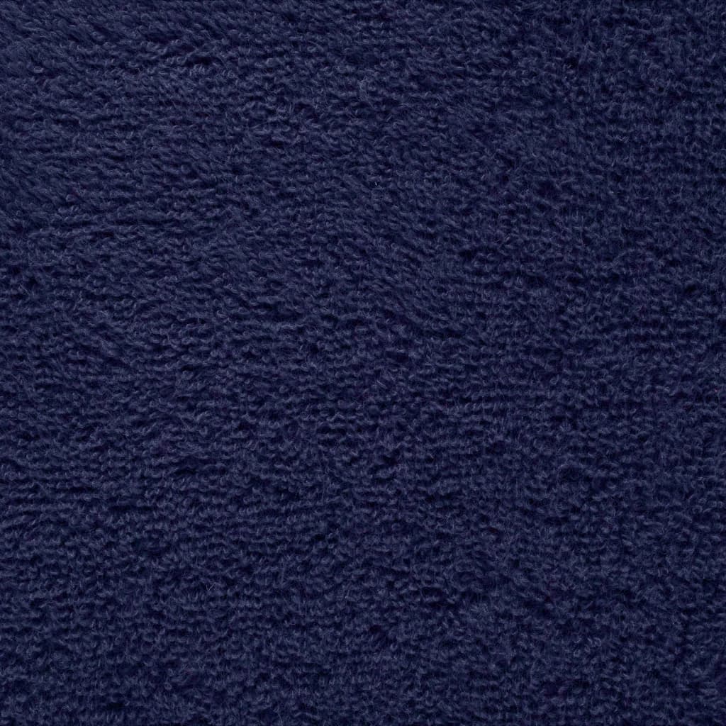 Asciugamani da sauna premium SOLUND 2 pezzi blu navy 80x200 cm 600 g/m²