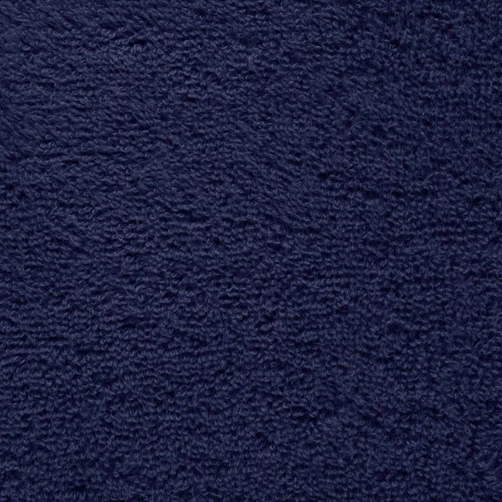 Asciugamani da sauna premium SOLUND 10 pezzi blu navy 80x200 cm 600 g/m²