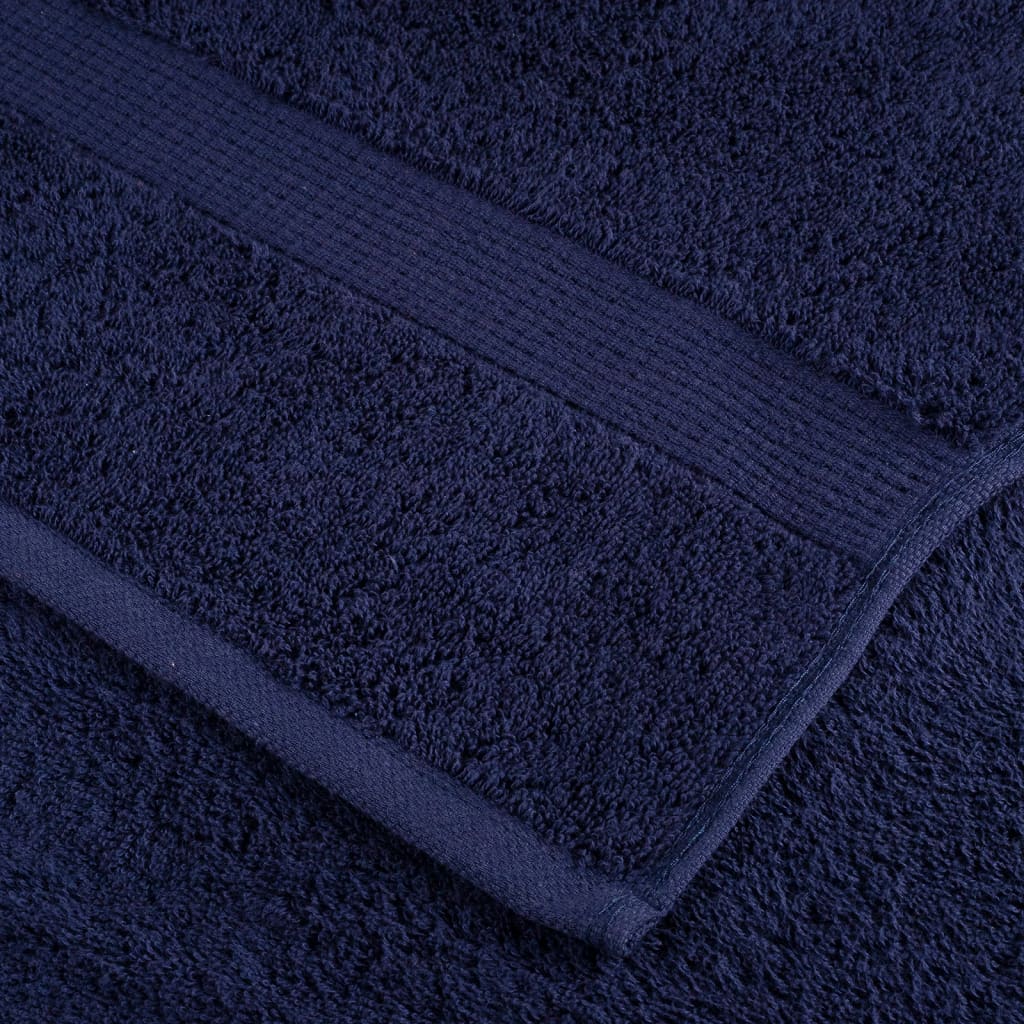 Asciugamani Premium SOLUND 2 pz Blu Navy 100x200 cm 600 g/m²