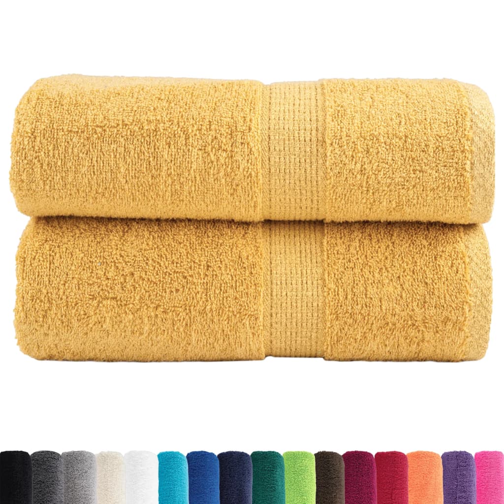 Asciugamani Premium SOLUND 2 pz Oro 30x30 cm 600 g/m²