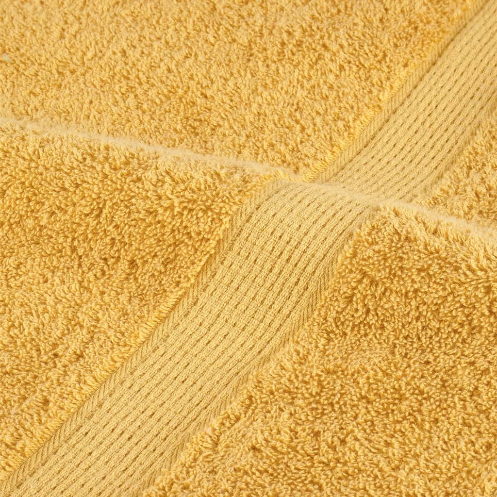 Asciugamani per ospiti Premium SOLUND 4 pz Oro 30x50 cm 600 g/m²