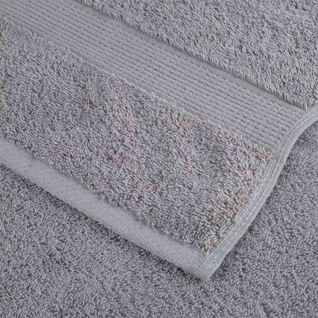 Asciugamano per Ospiti SOLUND 10 pz Grigio 15 x 21 cm 550 gsm