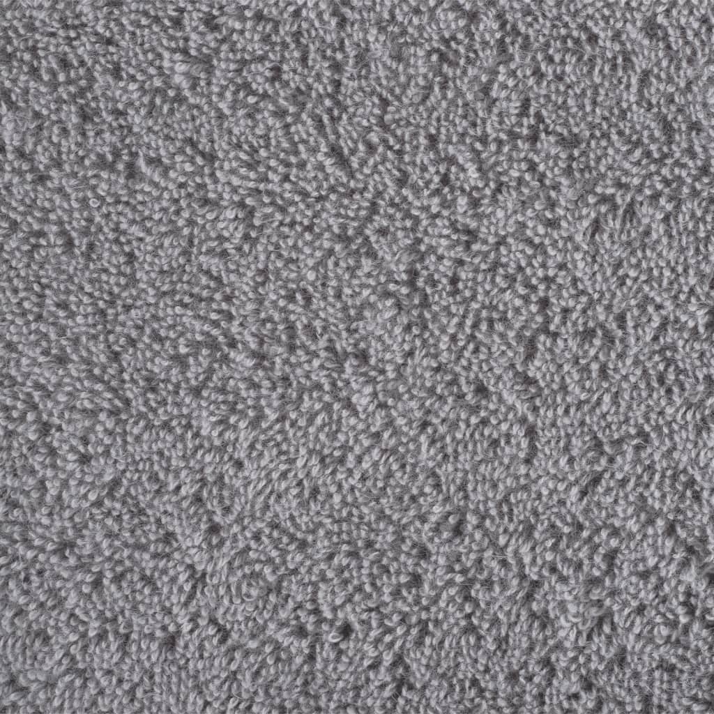 Asciugamani Premium SOLUND 2 pz Grigio 50x100 cm 600 g/m²