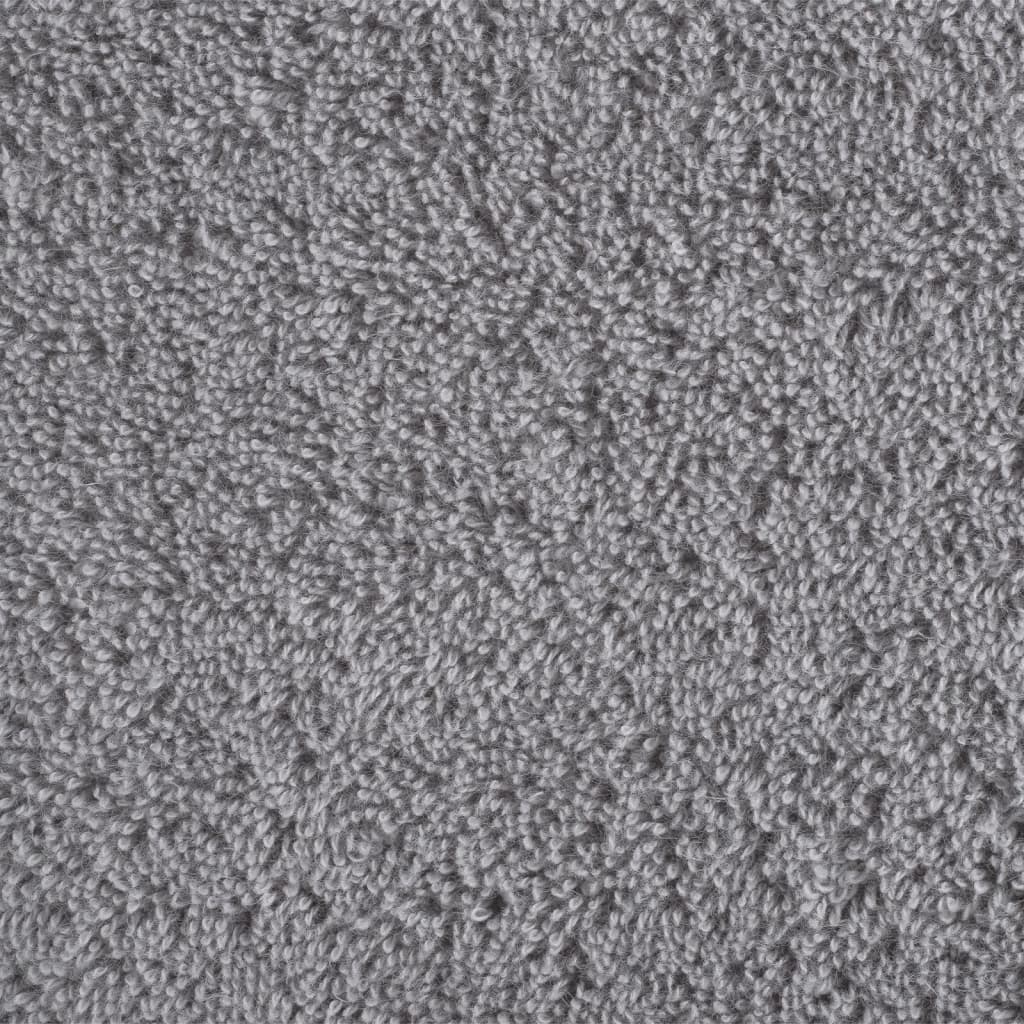 Asciugamani Premium SOLUND 2 pz Grigio 100x200 cm 600 g/m²