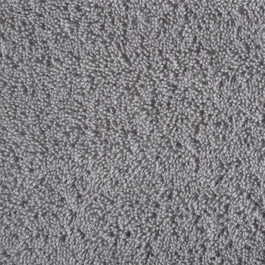 Asciugamani Premium SOLUND 4 pz Grigio 100x200 cm 600 g/m²