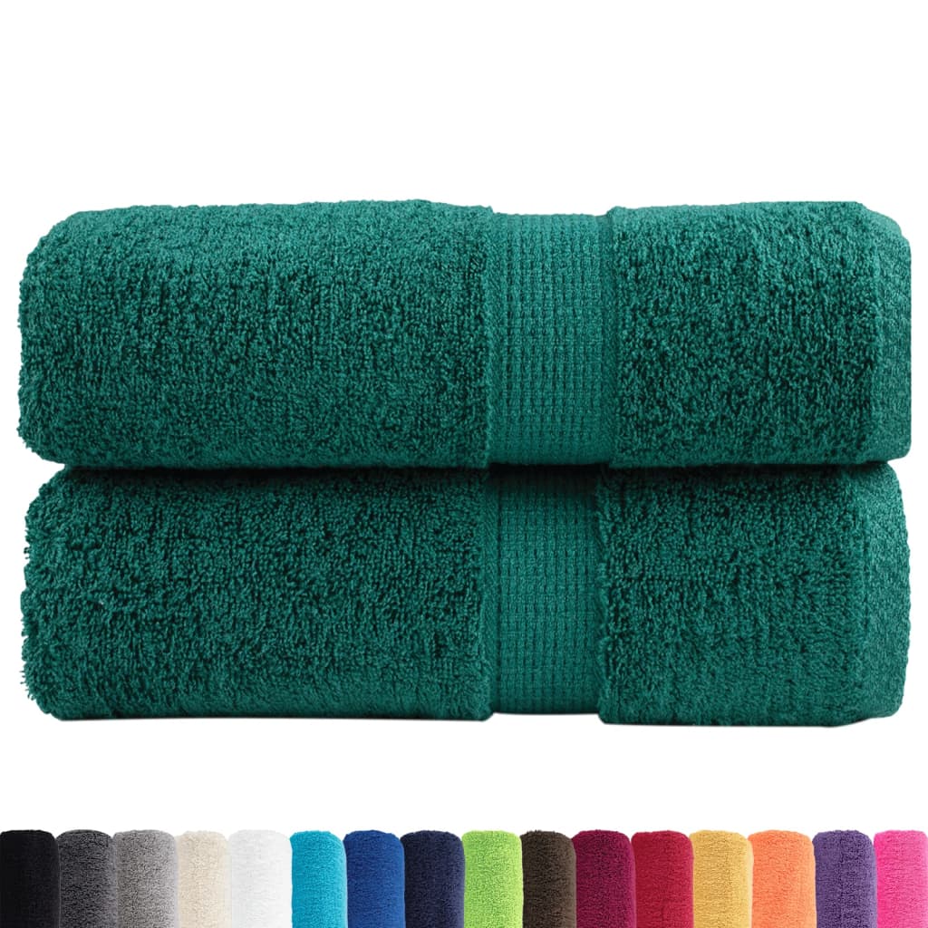 Asciugamani Premium SOLUND 2 pz Verdi 30x30 cm 600 g/m²