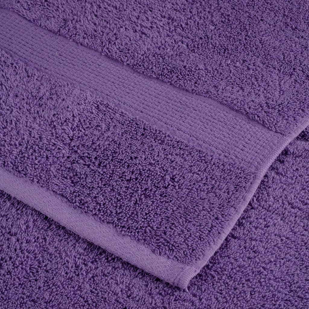 Asciugamani Premium SOLUND 2 pz Viola 30x30 cm 600 g/m²